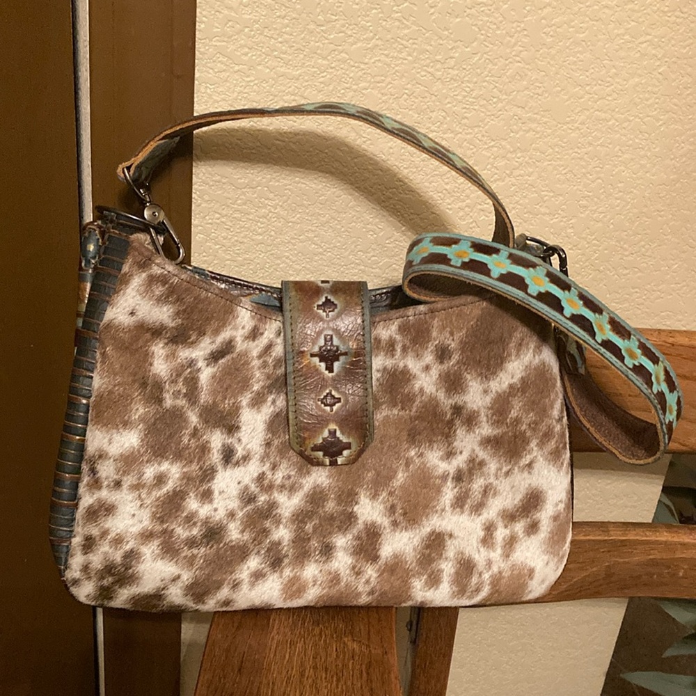 Merrick’s Custom Leather HOH/Leather Baby Loretta  Bag Like New!